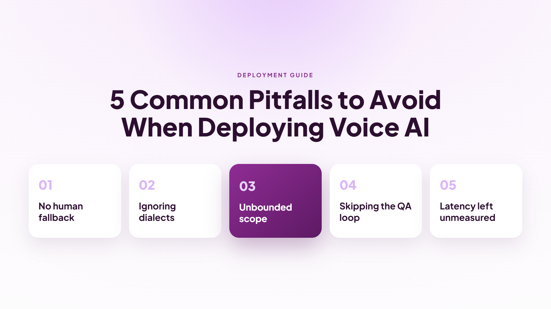 5 Common Pitfalls to Avoid When Deploying Voice AI